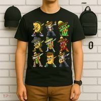 Cinco De Mayo Party Taco Dabbing Mexican Mariachi Burrito T-Shirt thumb 6