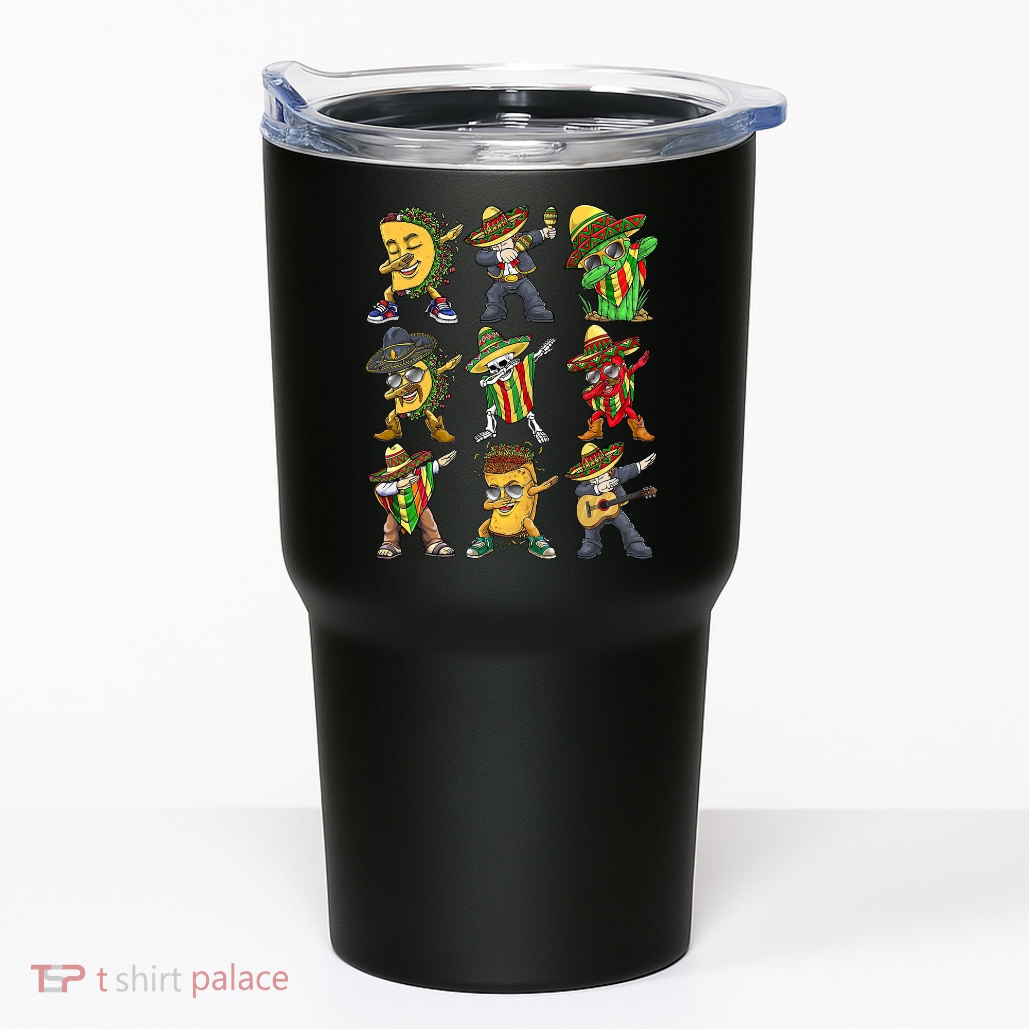 Cinco De Mayo Party Taco Dabbing Mexican Mariachi Burrito Tumbler