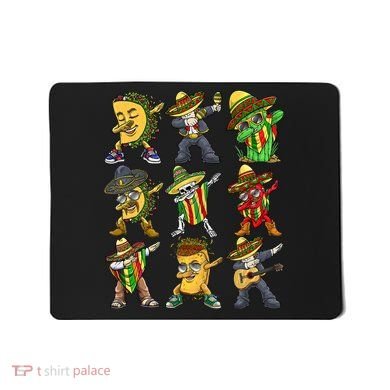 Cinco De Mayo Party Taco Dabbing Mexican Mariachi Burrito Mousepad