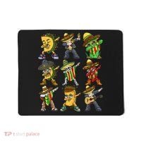 Cinco De Mayo Party Taco Dabbing Mexican Mariachi Burrito Mousepad thumb 0