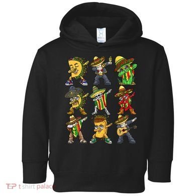 Cinco De Mayo Party Taco Dabbing Mexican Mariachi Burrito Toddler Hoodie