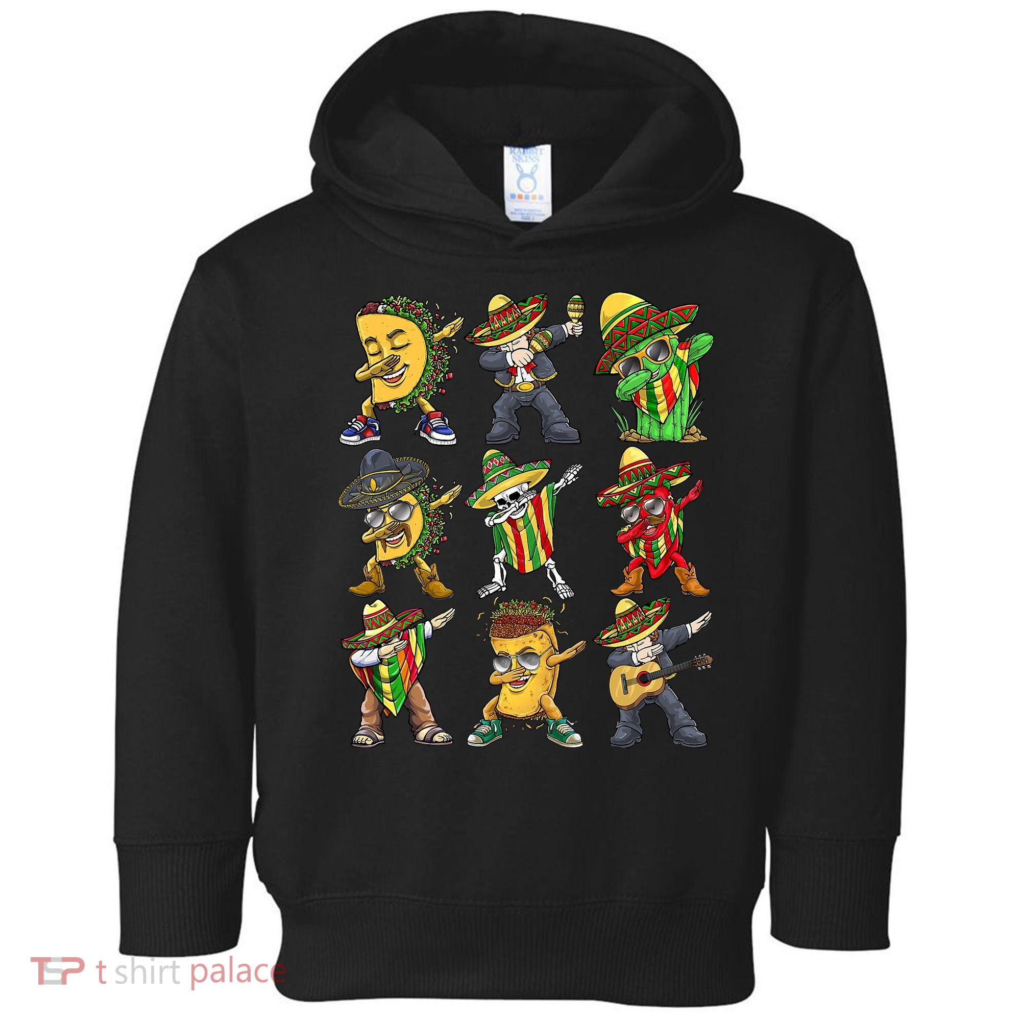 Cinco De Mayo Party Taco Dabbing Mexican Mariachi Burrito Toddler Hoodie