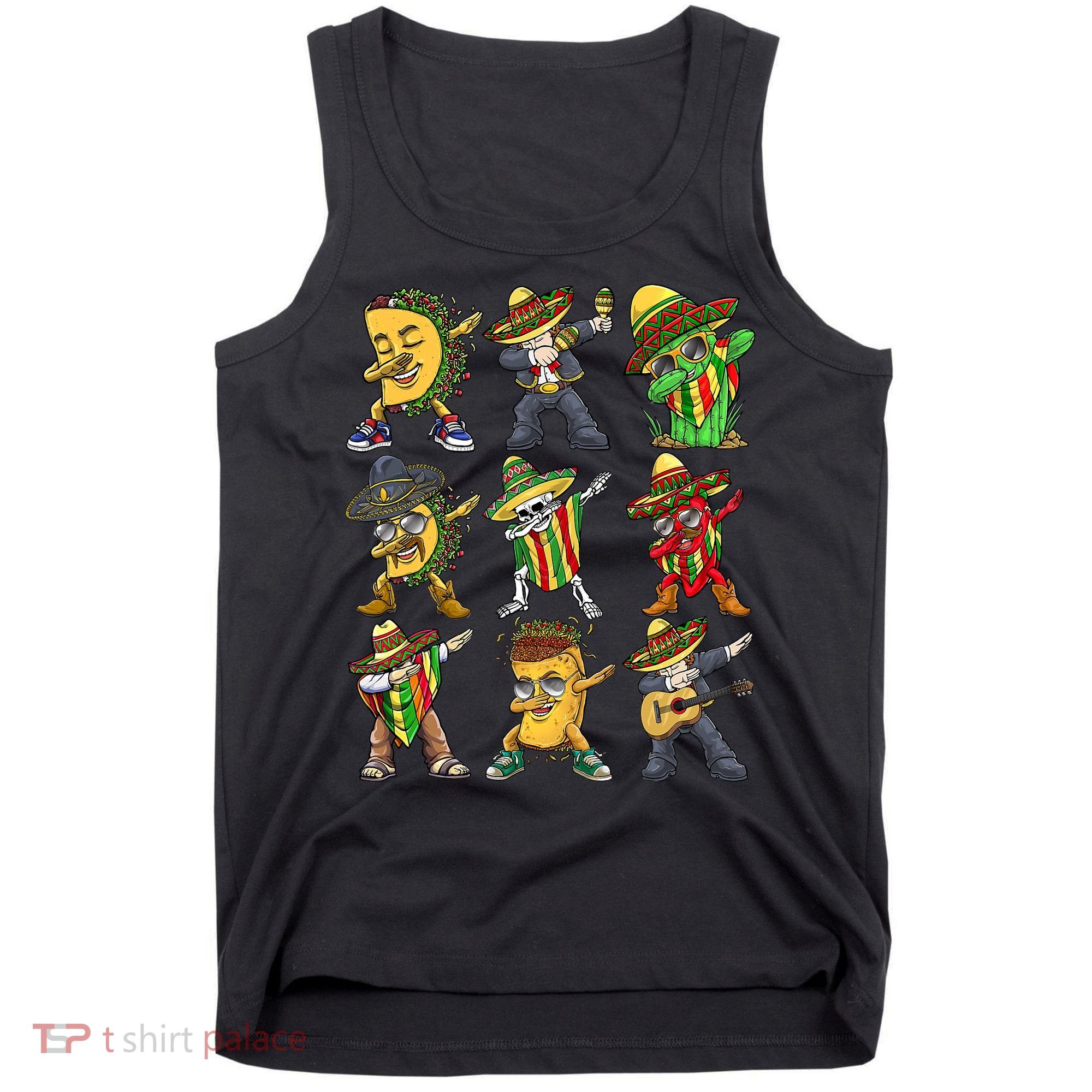 Cinco De Mayo Party Taco Dabbing Mexican Mariachi Burrito Tank Top