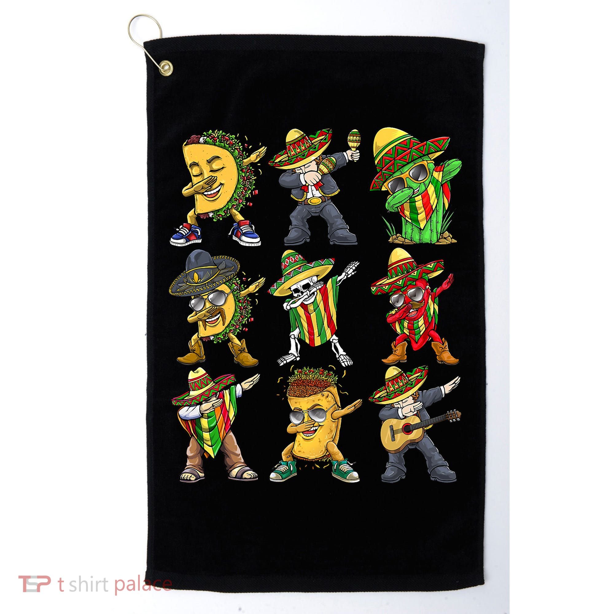 Cinco De Mayo Party Taco Dabbing Mexican Mariachi Burrito Golf Towel