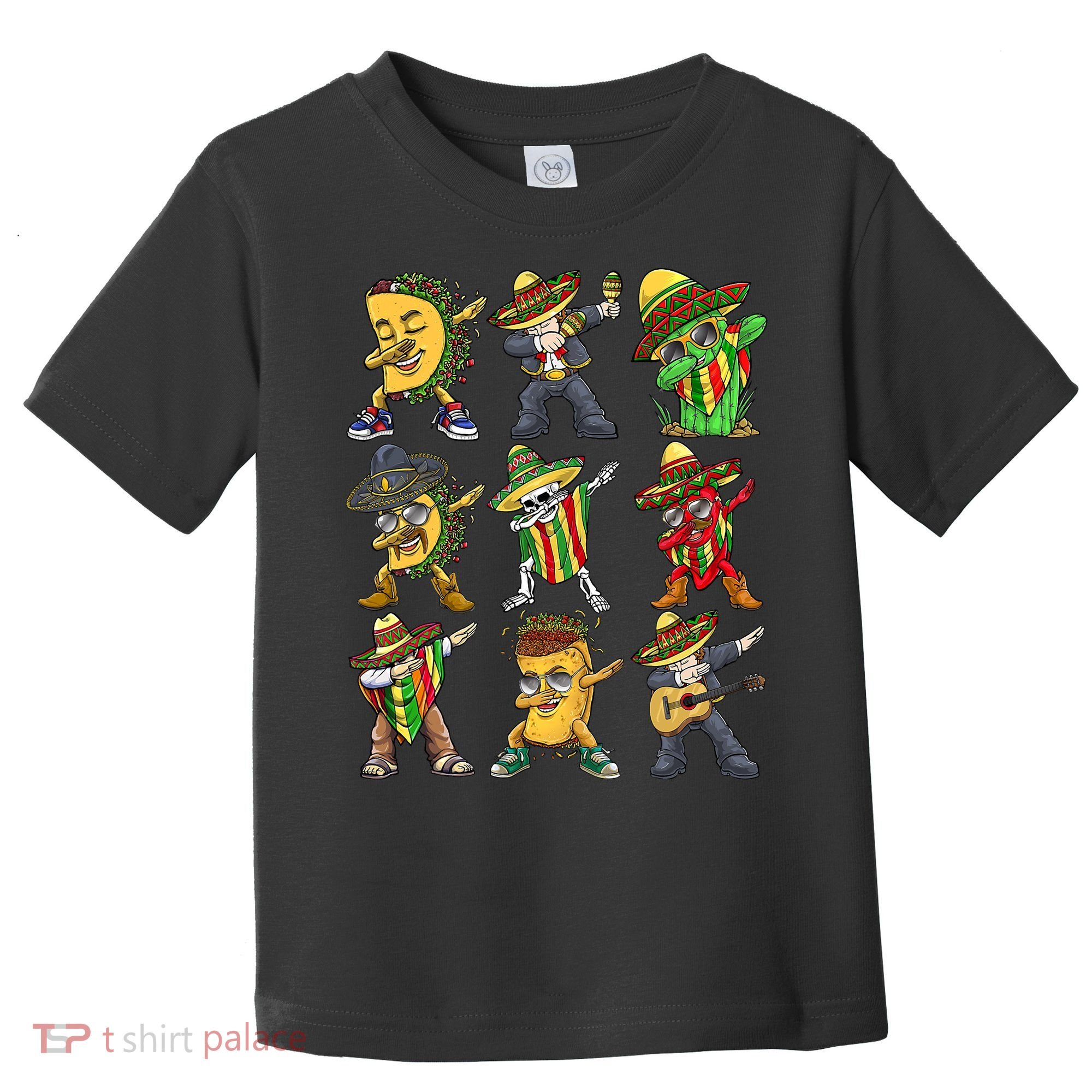 Cinco De Mayo Party Taco Dabbing Mexican Mariachi Burrito Toddler T-Shirt