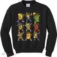 Cinco De Mayo Party Taco Dabbing Mexican Mariachi Burrito Kids Sweatshirt thumb 0