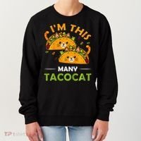 Cinco De Mayo Im This Many Tacocat Art Taco Cat Kitten Women's Sweatshirt thumb 0