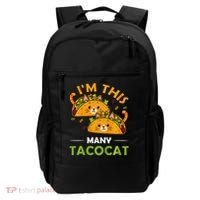 Cinco De Mayo Im This Many Tacocat Art Taco Cat Kitten Backpack thumb 0