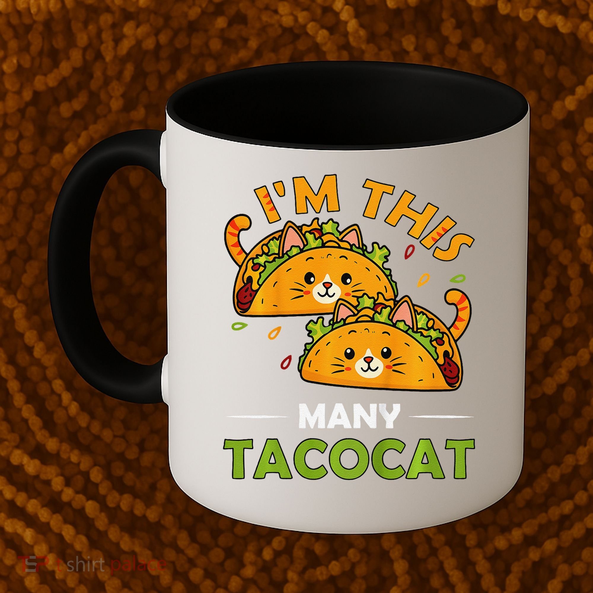 Cinco De Mayo Im This Many Tacocat Art Taco Cat Kitten Coffee Mug