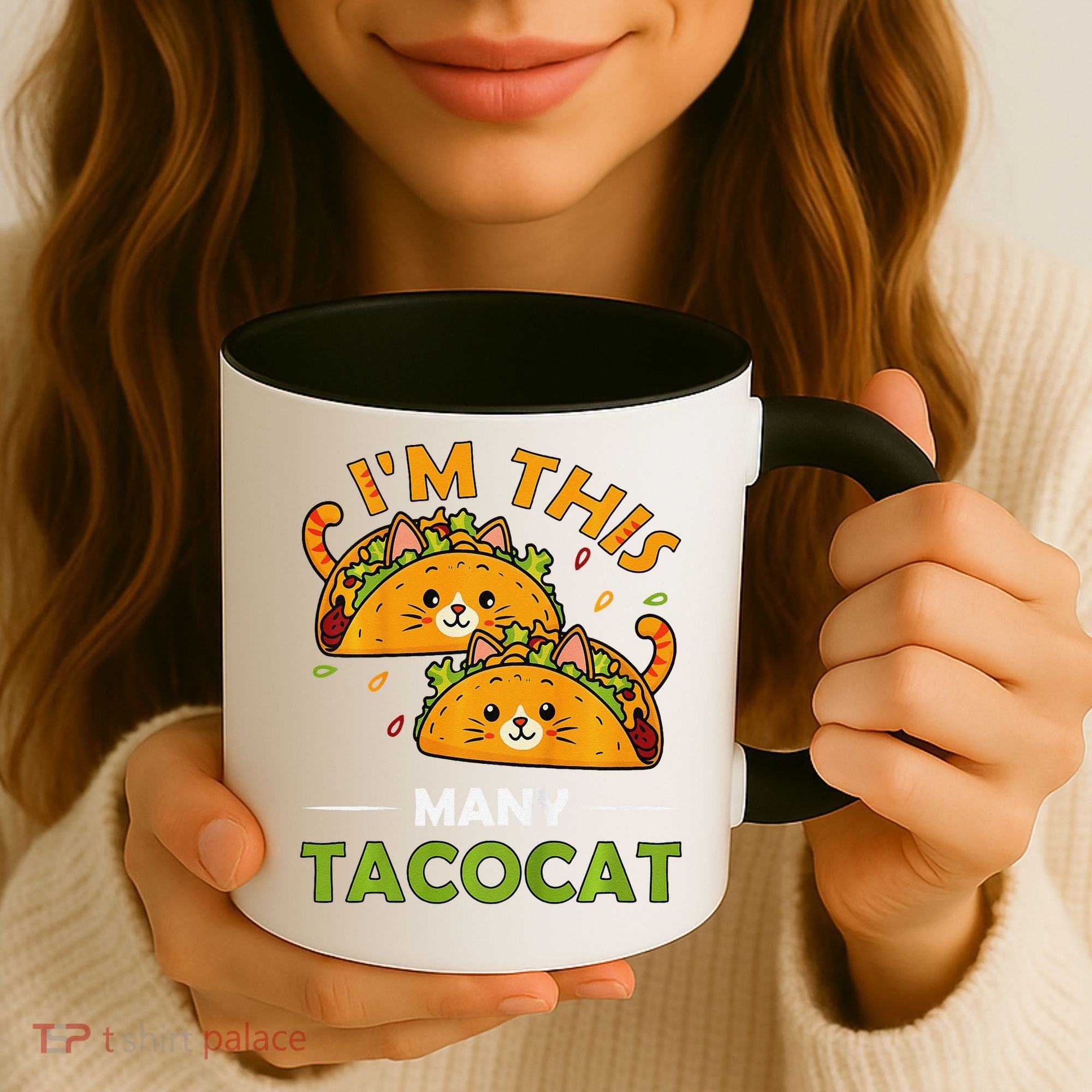 Cinco De Mayo Im This Many Tacocat Art Taco Cat Kitten Coffee Mug