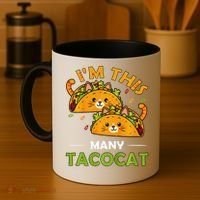 Cinco De Mayo Im This Many Tacocat Art Taco Cat Kitten Coffee Mug thumb 4