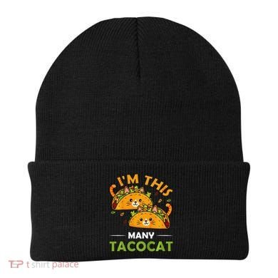 Cinco De Mayo Im This Many Tacocat Art Taco Cat Kitten Beanie