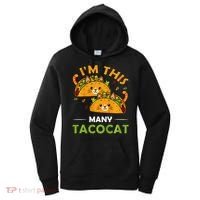 Cinco De Mayo Im This Many Tacocat Art Taco Cat Kitten Women's Hoodie thumb 0