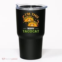 Cinco De Mayo Im This Many Tacocat Art Taco Cat Kitten Tumbler thumb 0