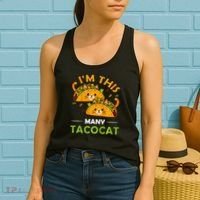 Cinco De Mayo Im This Many Tacocat Art Taco Cat Kitten Women's Tank Top thumb 2