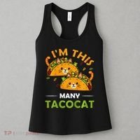 Cinco De Mayo Im This Many Tacocat Art Taco Cat Kitten Women's Tank Top thumb 3