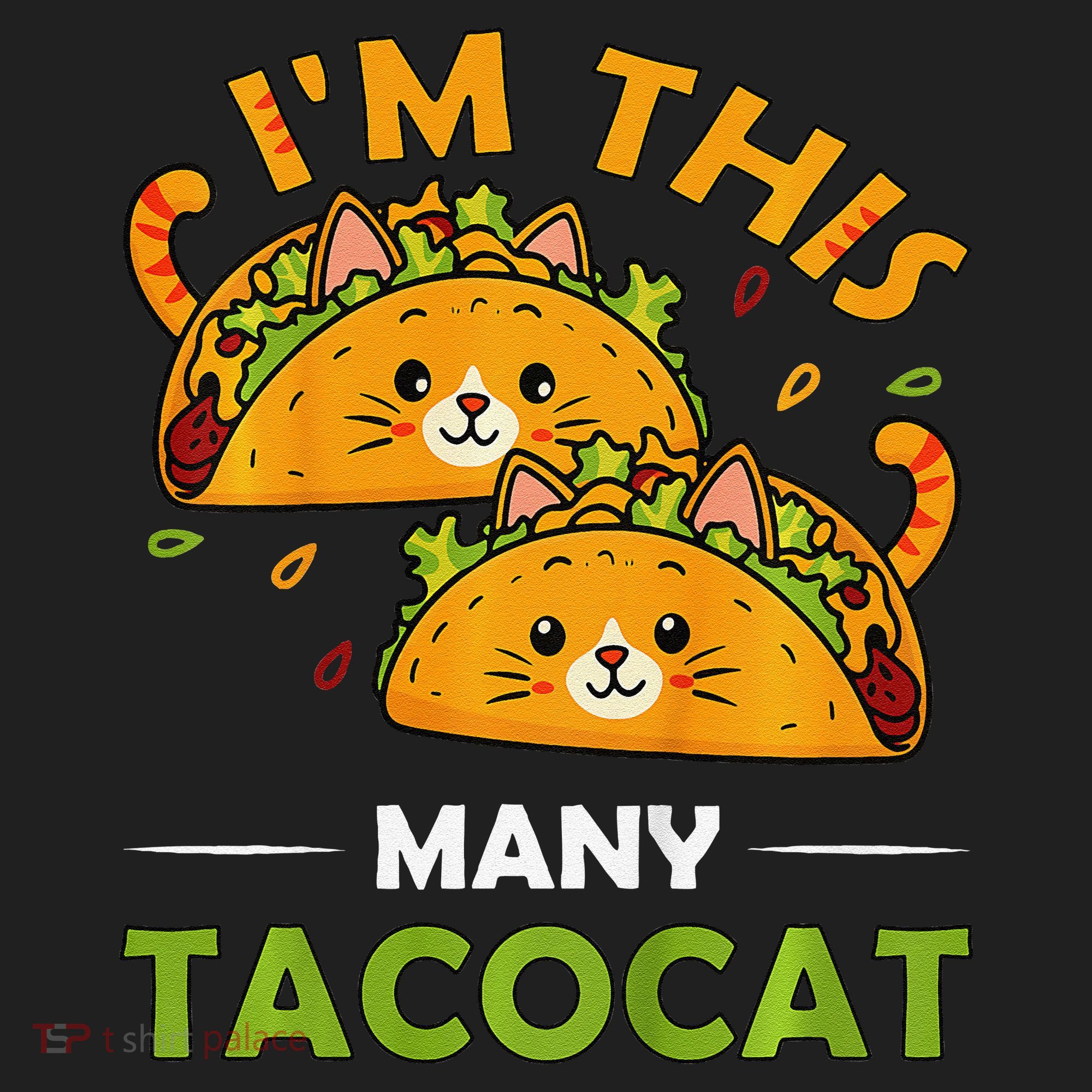 Cinco De Mayo Im This Many Tacocat Art Taco Cat Kitten Hat
