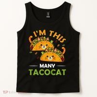 Cinco De Mayo Im This Many Tacocat Art Taco Cat Kitten Tank Top thumb 2