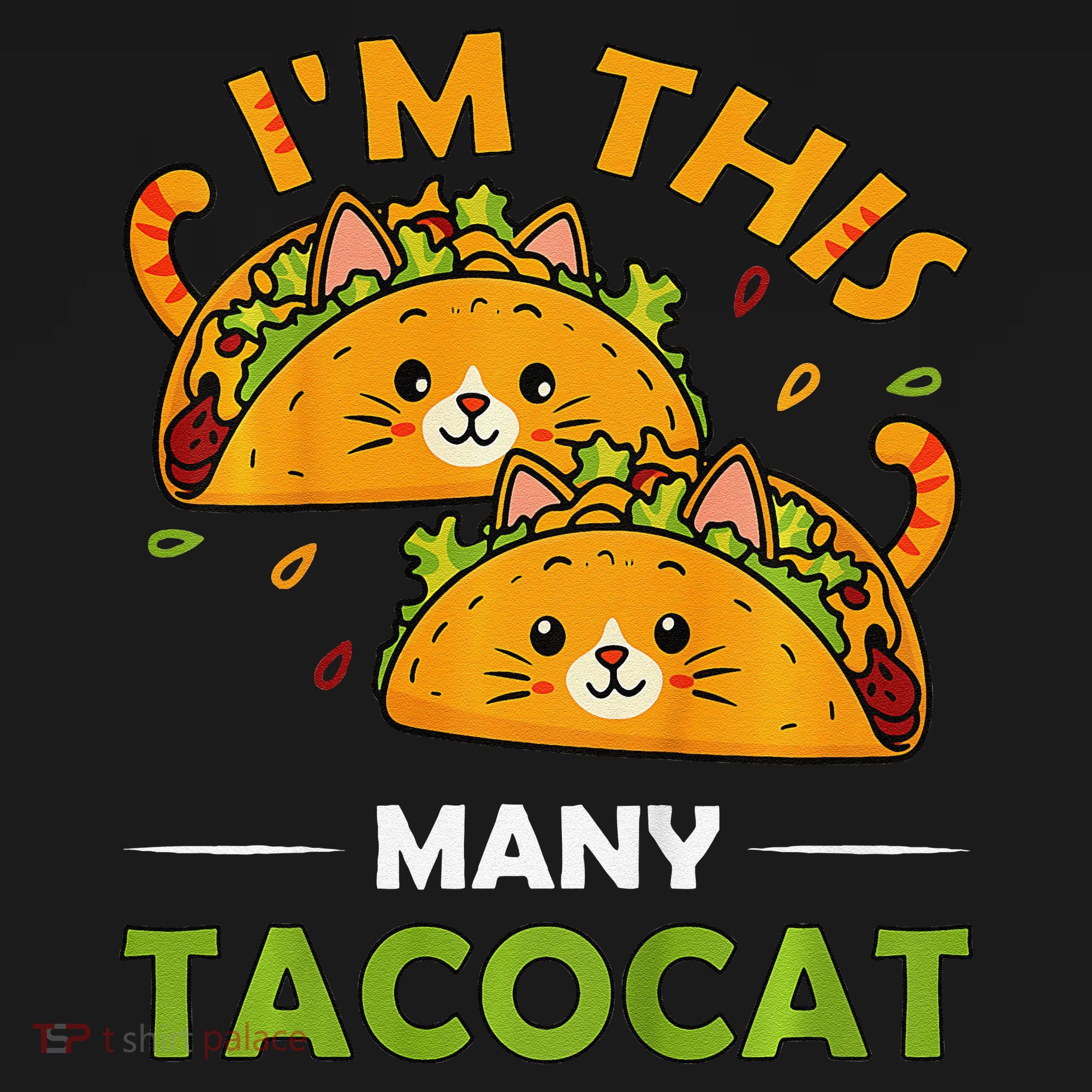 Cinco De Mayo Im This Many Tacocat Art Taco Cat Kitten Tank Top