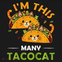 Cinco De Mayo Im This Many Tacocat Art Taco Cat Kitten Visor thumb 3