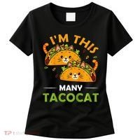Cinco De Mayo Im This Many Tacocat Art Taco Cat Kitten Women's T-Shirt thumb 0