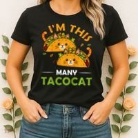 Cinco De Mayo Im This Many Tacocat Art Taco Cat Kitten Women's T-Shirt thumb 2