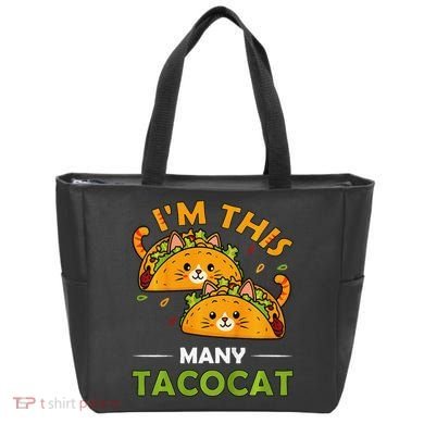 Cinco De Mayo Im This Many Tacocat Art Taco Cat Kitten Tote Bag