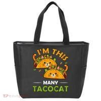 Cinco De Mayo Im This Many Tacocat Art Taco Cat Kitten Tote Bag thumb 0