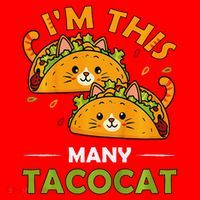 Cinco De Mayo Im This Many Tacocat Art Taco Cat Kitten Santa Hat thumb 1