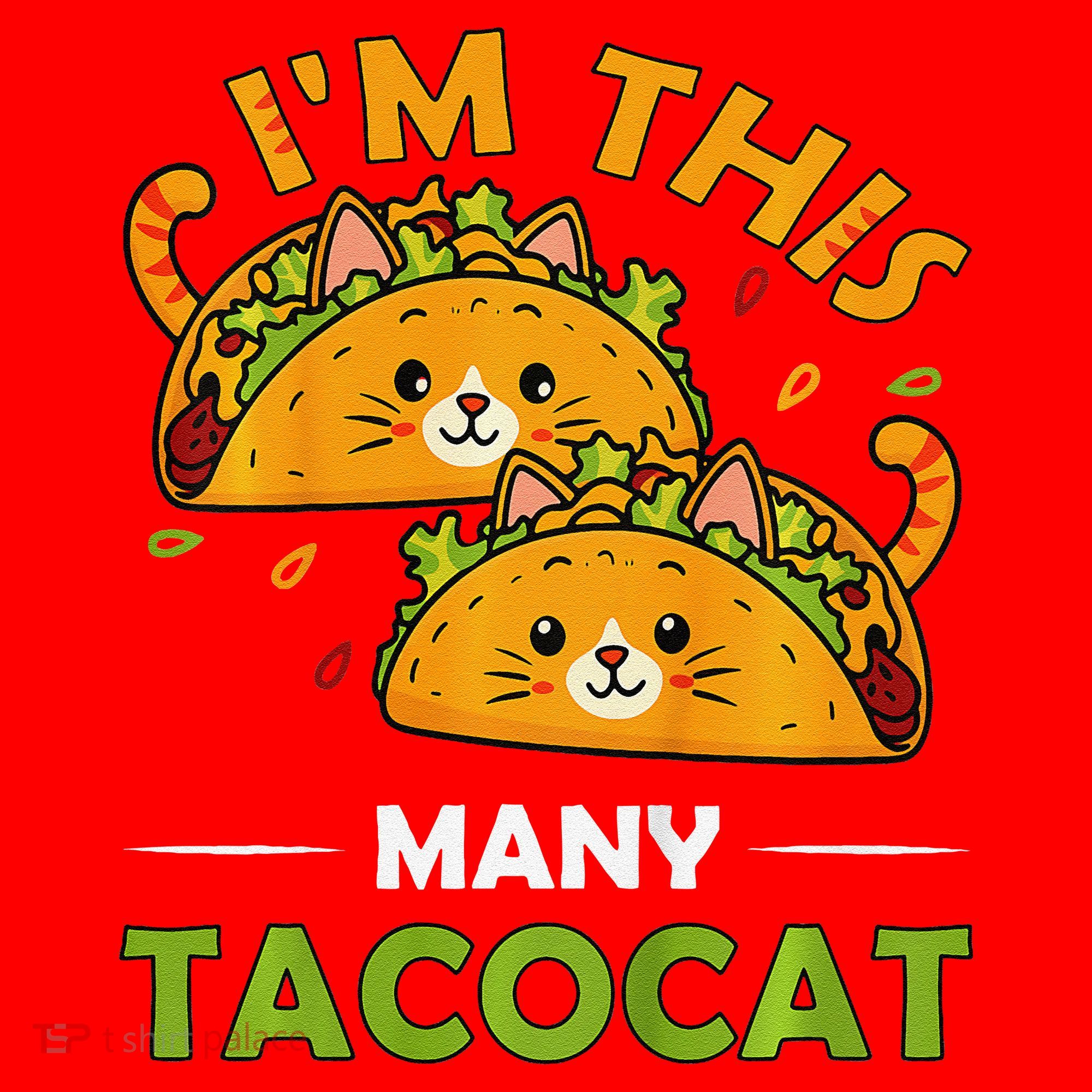 Cinco De Mayo Im This Many Tacocat Art Taco Cat Kitten Santa Hat