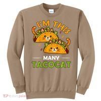 Cinco De Mayo Im This Many Tacocat Art Taco Cat Kitten Sweatshirt thumb 0