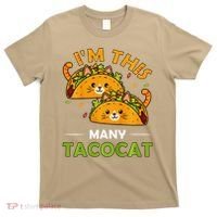Cinco De Mayo Im This Many Tacocat Art Taco Cat Kitten T-Shirt thumb 0