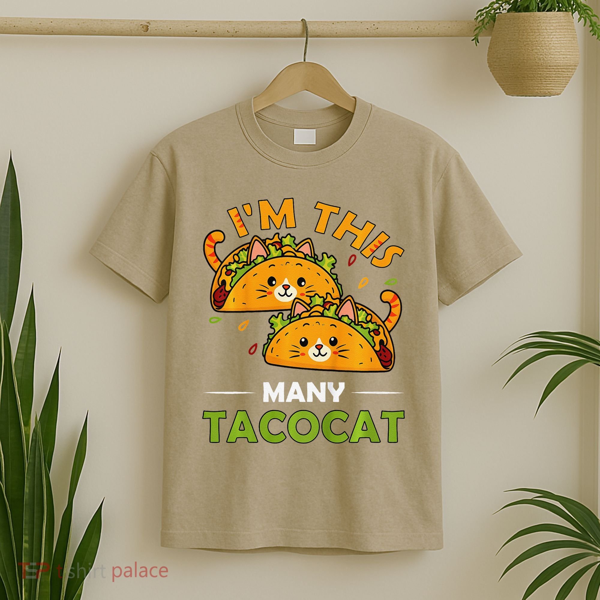 Cinco De Mayo Im This Many Tacocat Art Taco Cat Kitten T-Shirt