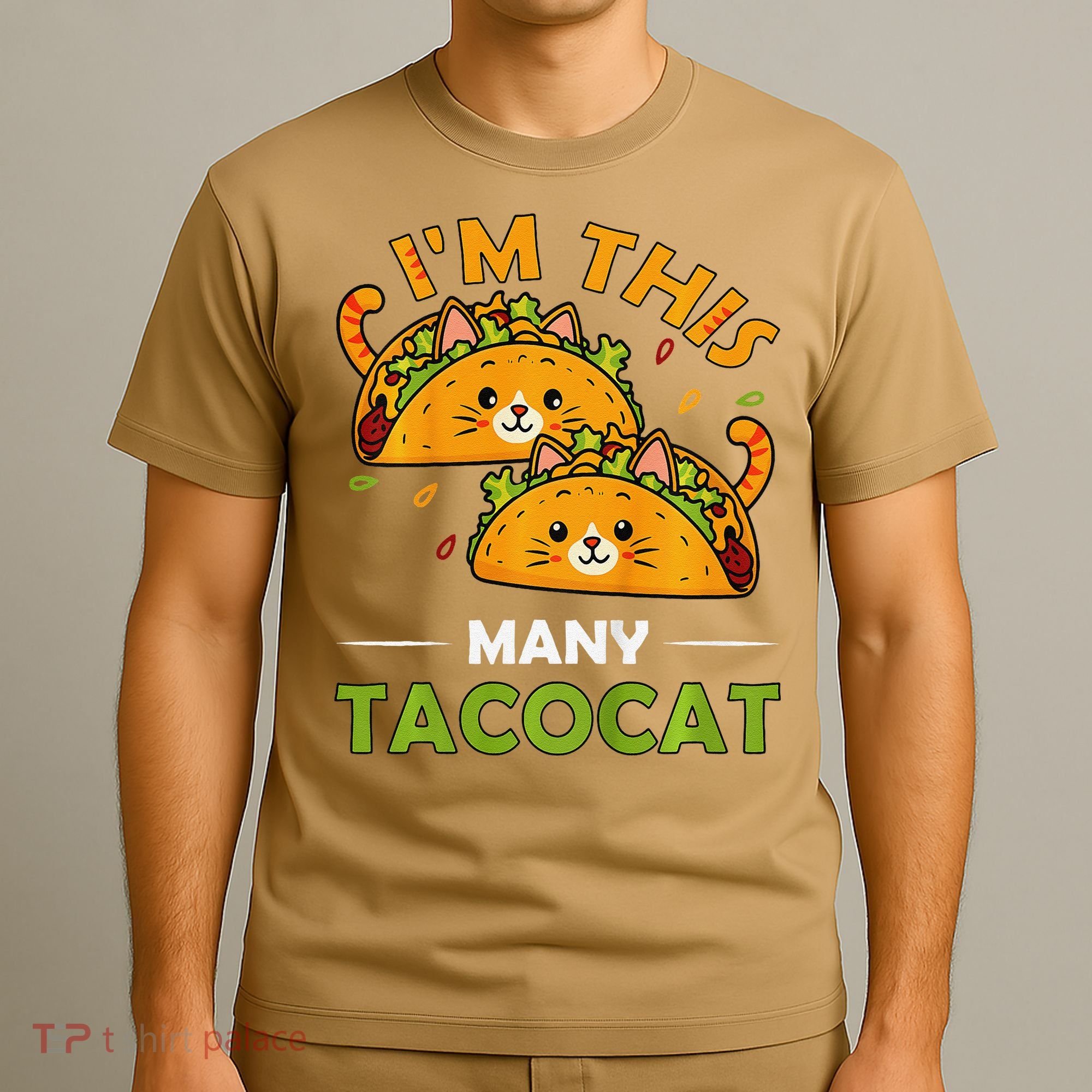 Cinco De Mayo Im This Many Tacocat Art Taco Cat Kitten T-Shirt