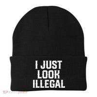 Cinco De Mayo I JUST LOOK ILLEGAL Mexican Funny Beanie thumb 0