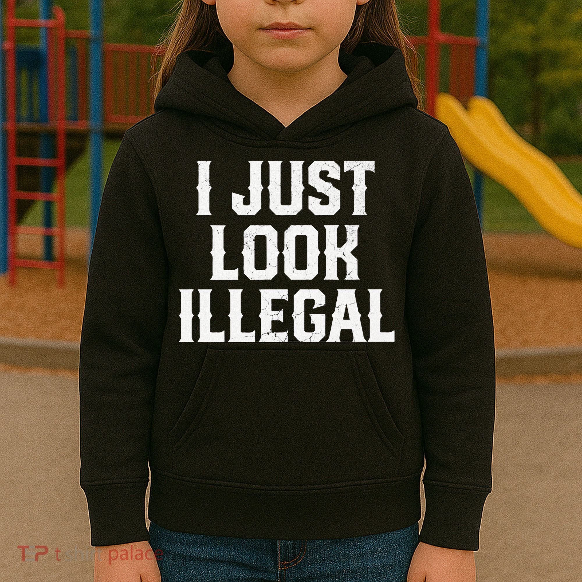 Cinco De Mayo I JUST LOOK ILLEGAL Mexican Funny Kids Hoodie