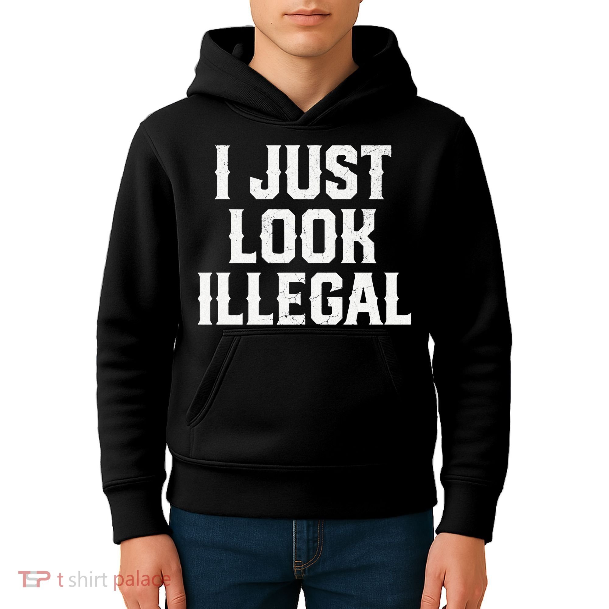 Cinco De Mayo I JUST LOOK ILLEGAL Mexican Funny Kids Hoodie