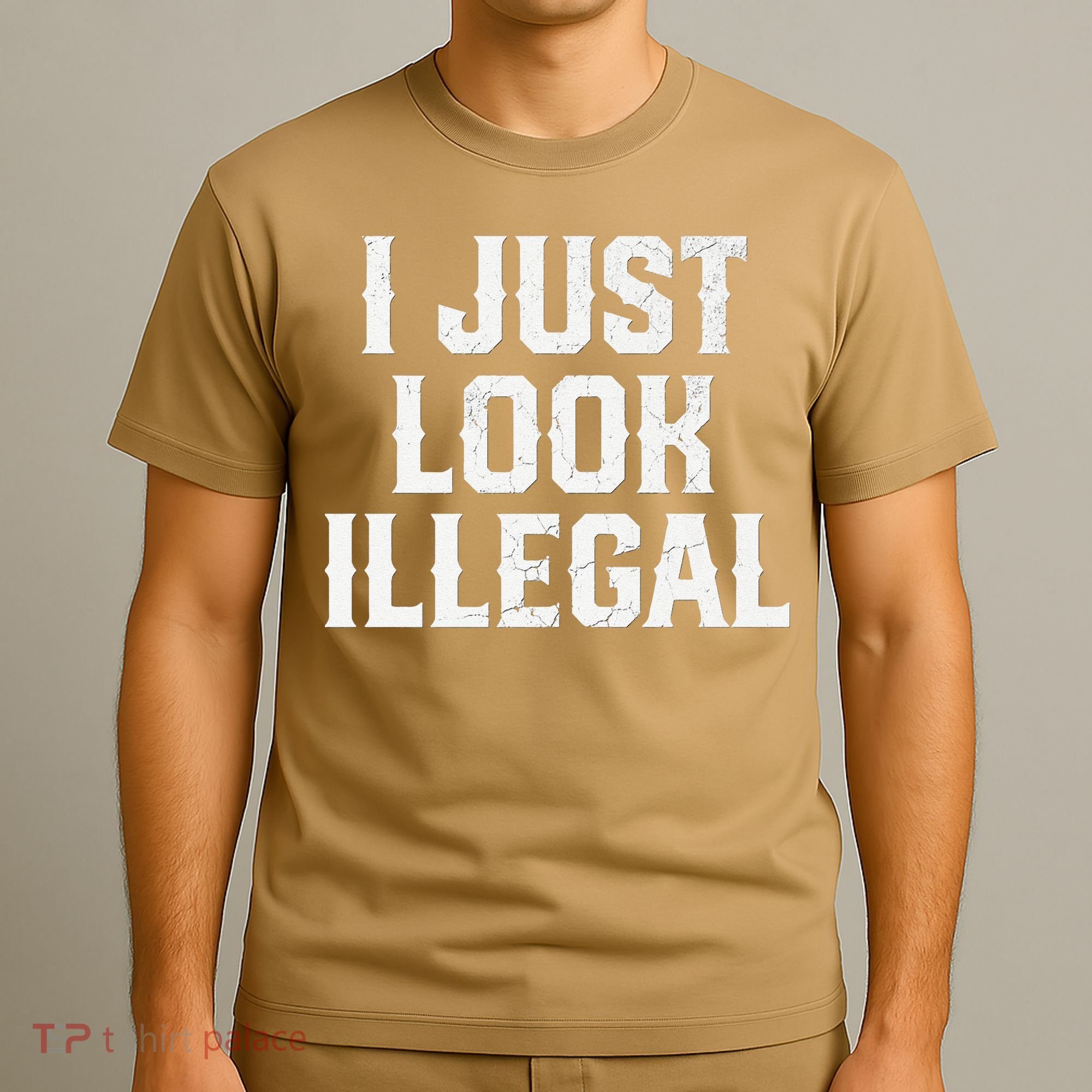 Cinco De Mayo I JUST LOOK ILLEGAL Mexican Funny T-Shirt