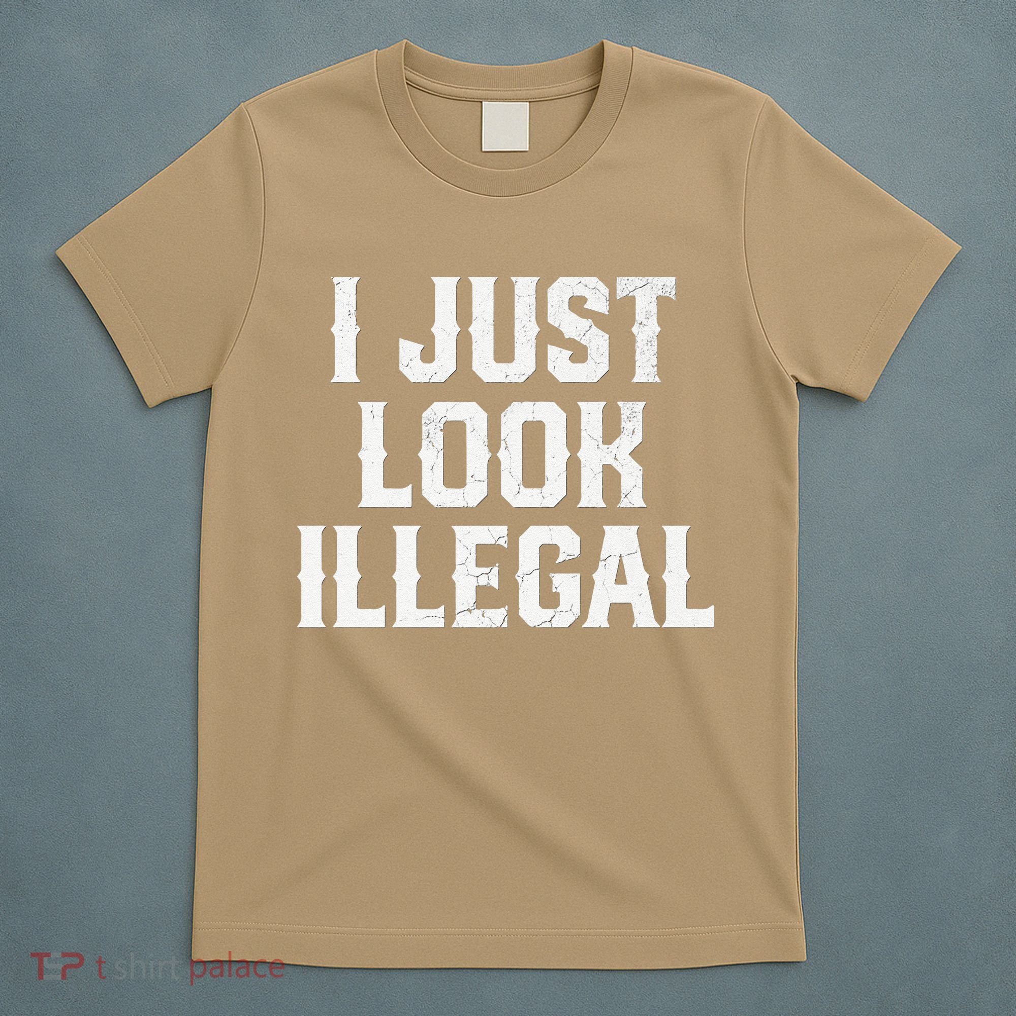 Cinco De Mayo I JUST LOOK ILLEGAL Mexican Funny T-Shirt