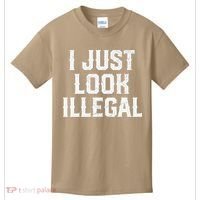 Cinco De Mayo I JUST LOOK ILLEGAL Mexican Funny Kids T-Shirt thumb 0