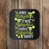 Cinco De Mayo One Margarita Two Margarita Three Margarita Coaster thumb 0