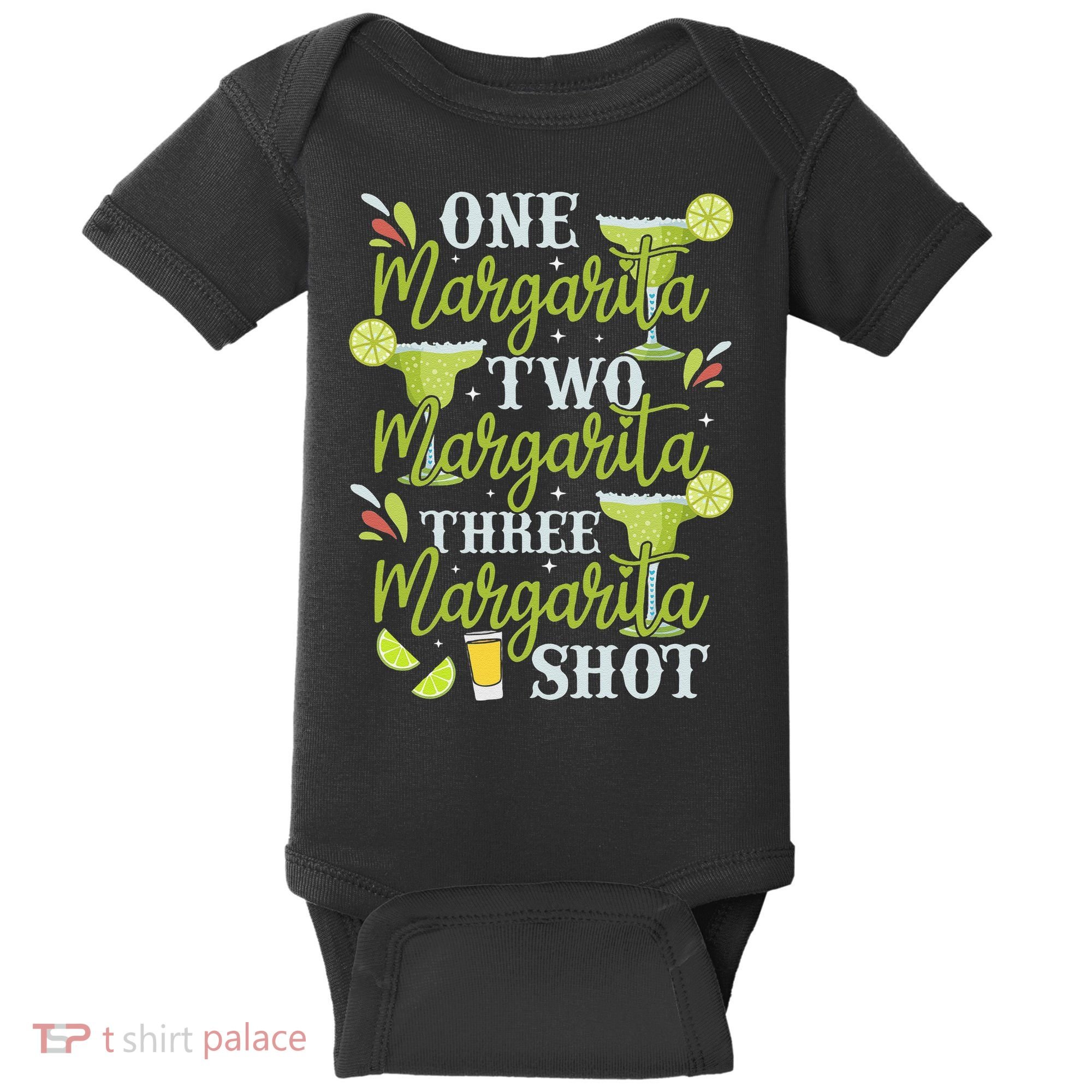 Cinco De Mayo One Margarita Two Margarita Three Margarita Baby Bodysuit