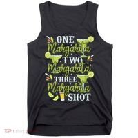 Cinco De Mayo One Margarita Two Margarita Three Margarita Tank Top thumb 0