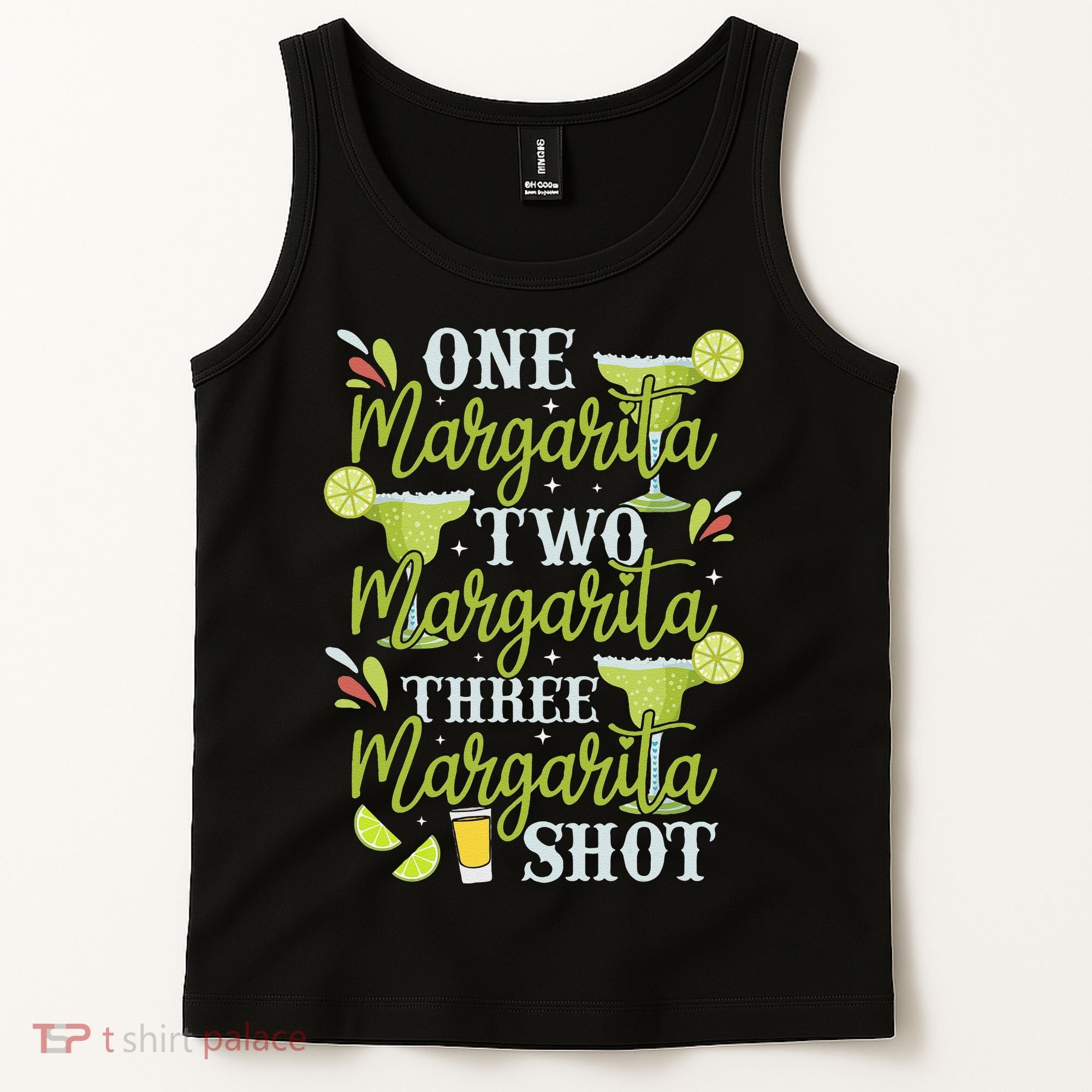 Cinco De Mayo One Margarita Two Margarita Three Margarita Tank Top