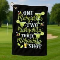 Cinco De Mayo One Margarita Two Margarita Three Margarita Golf Towel thumb 1