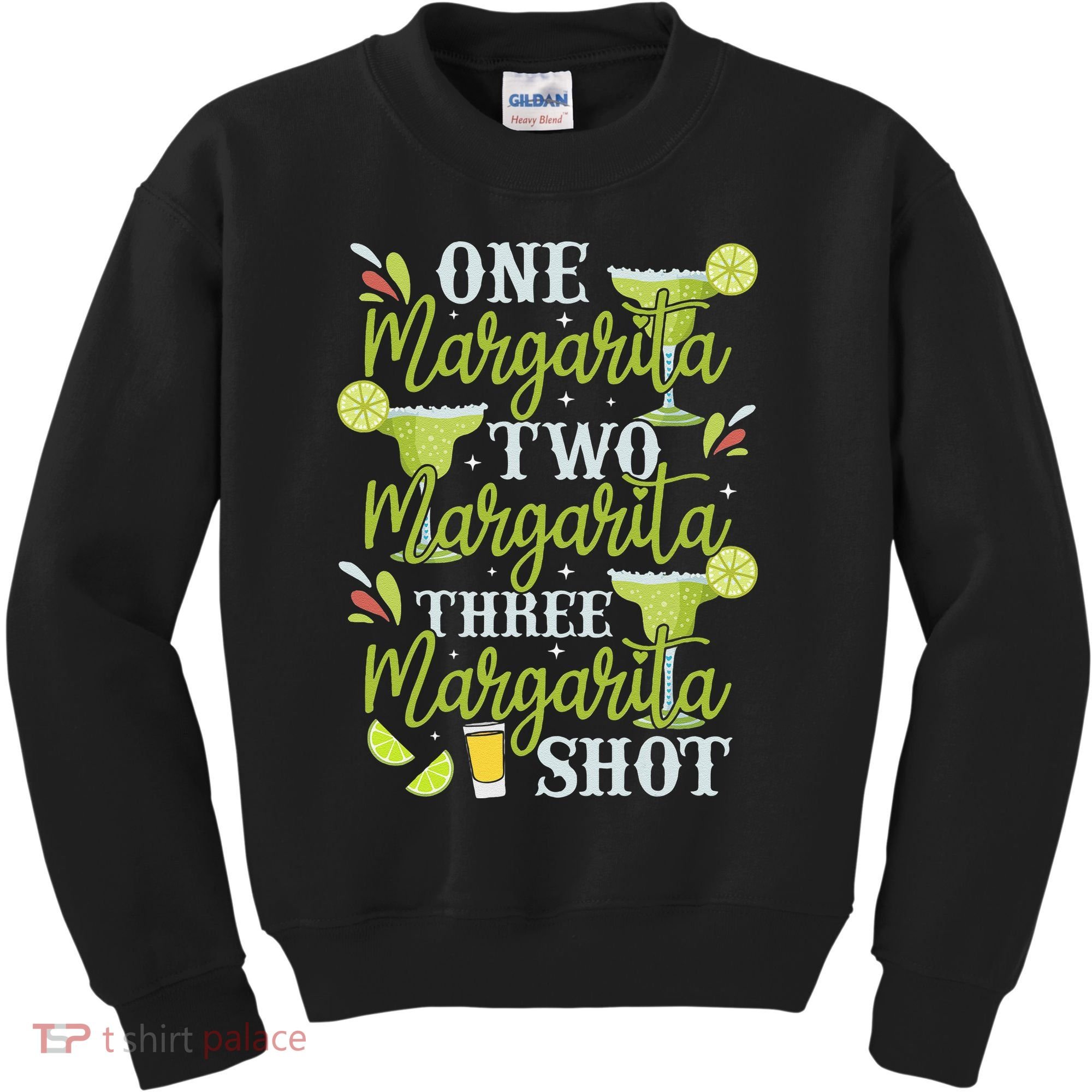 Cinco De Mayo One Margarita Two Margarita Three Margarita Kids Sweatshirt