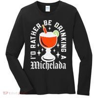 Cinco De Mayo I'd Rather Be Drinking A Michelada Women's Long Sleeve Shirt thumb 0