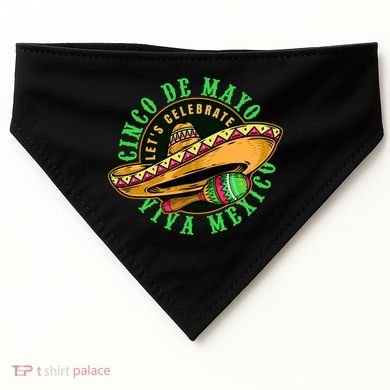 Cinco De Mayo Viva Mexico USA-Made Doggie Bandana