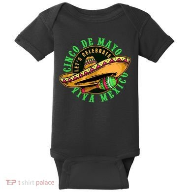Cinco De Mayo Viva Mexico Baby Bodysuit