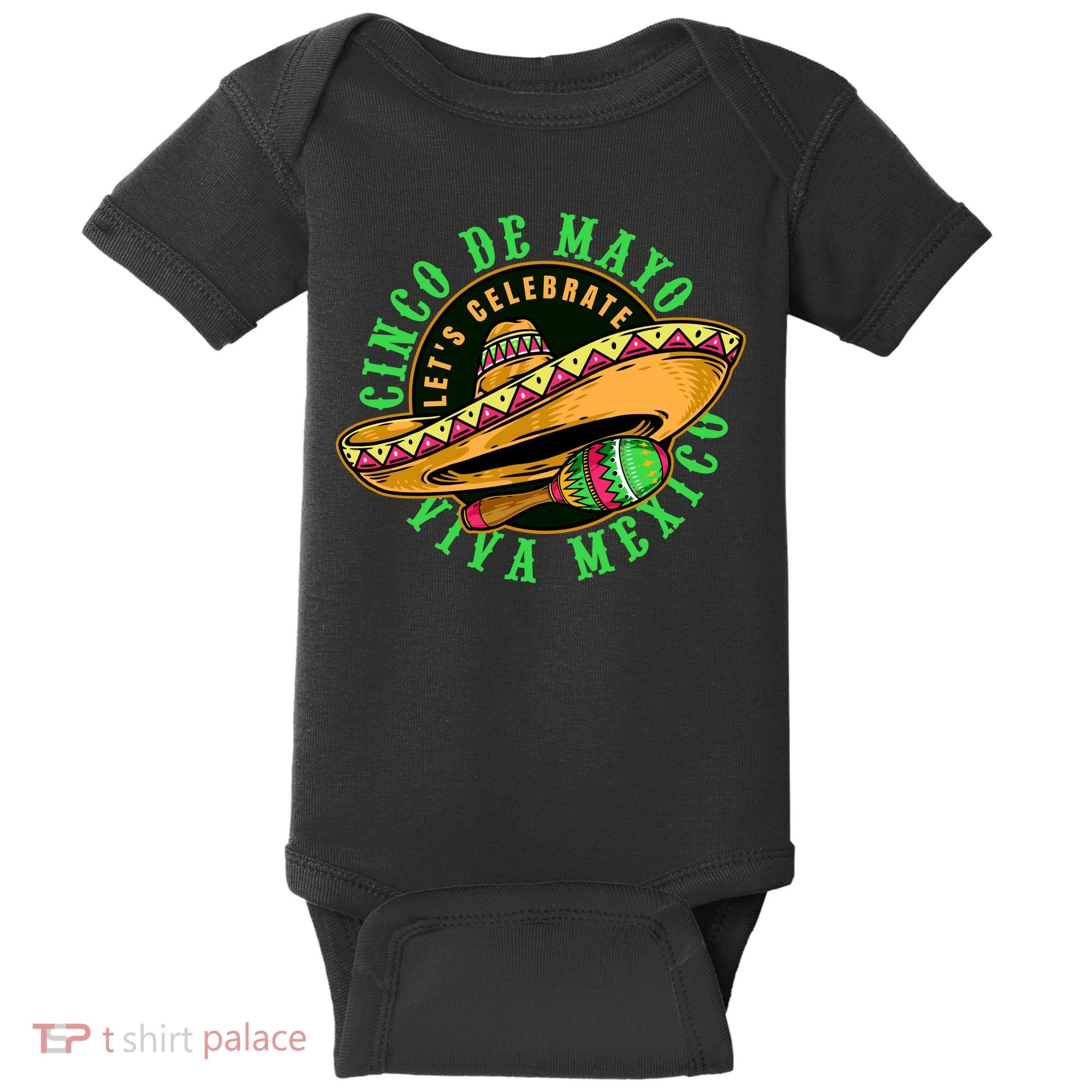 Cinco De Mayo Viva Mexico Baby Bodysuit